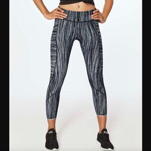Lululemon Tight Stuff Tight II (25") Low Tide Alpine White Black Size 6